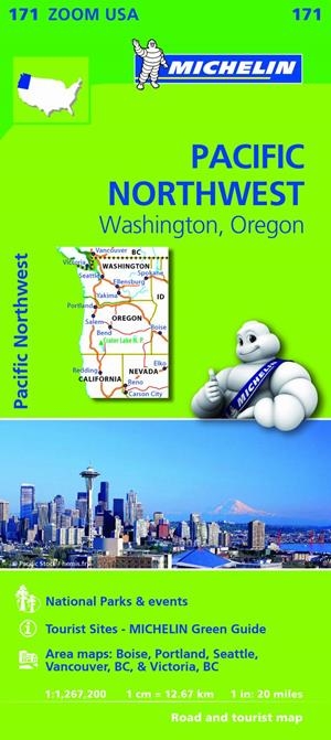 MAPA ZOOM USA PACIFIC NORTHWEST 11171 | 9782067190764 | VARIOS AUTORES