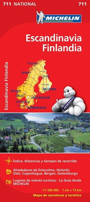 MAPA ESCANDINAVIA FINLANDIA 711 | 9782067170513 | VARIOS AUTORES