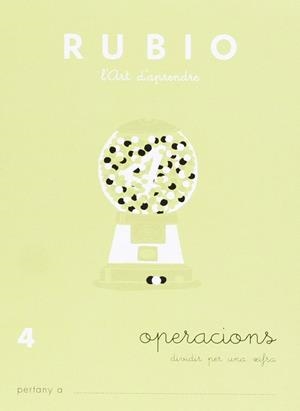 RUBIO L'ART D'APRENDRE. OPERACIONS 4 | 9788489773066 | RUBIO POLO, ENRIQUE