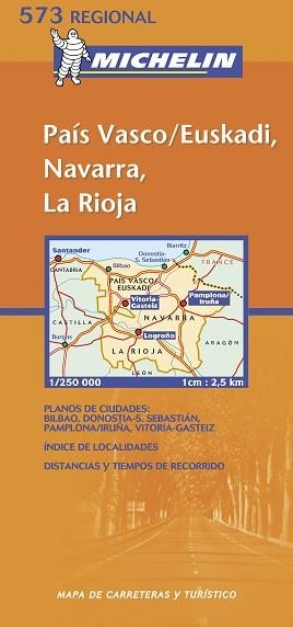 MAPA PAIS VASCO EUSKADI NAVARRA RIOJA 573 | 9782061008959 | VARIS