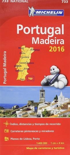 MAPA NATIONAL PORTUGAL MADEIRA 733 | 9782067211292 | MICHELIN