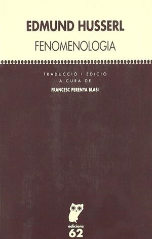 FENOMENOLOGIA (TEXTOS FILOSOFICS) | 9788429745887 | HUSSERL, EDMUND