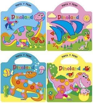PINTA Y PEGA DINOLAND (4 TÍTULOS) | 9788467746259 | BUSQUETS, JORDI