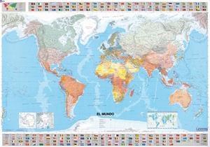 MAPA EN TUBO EL MUNDO | 9782061009857 | VV. AA.