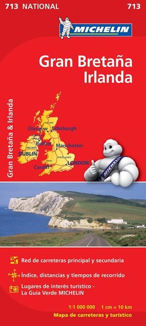 MAPA GRAN BRETAÑA IRLANDA 713 | 9782067170308 | VARIOS AUTORES