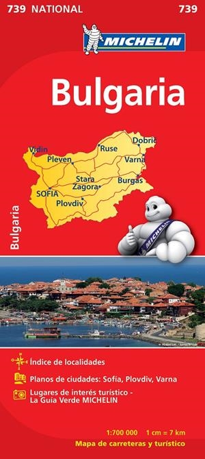 MAPA BULGARIA 739 | 9782067174054 | VARIOS AUTORES