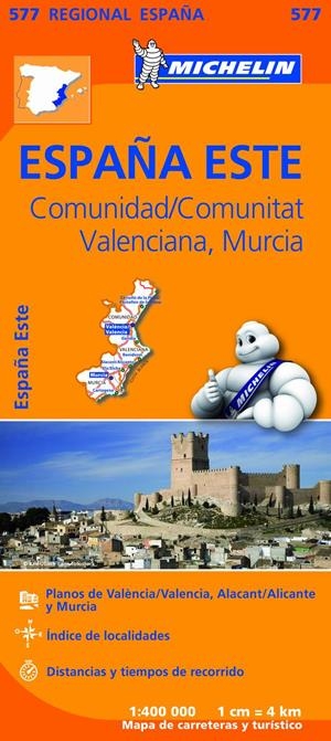MAPA REGIONAL COMUNIDAD VALENCIANA, MURCIA 577 | 9782067184404 | VARIOS AUTORES