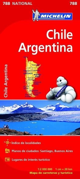 MAPA CHILE - ARGENTINA 788 | 9782067185630 | VARIOS AUTORES