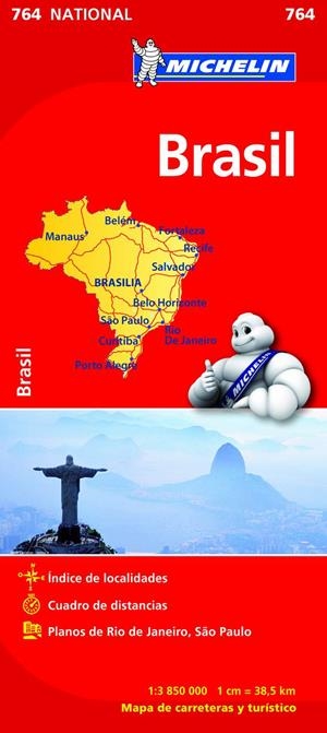 MAPA NATIONAL BRASIL 764 | 9782067173514 | VARIOS AUTORES