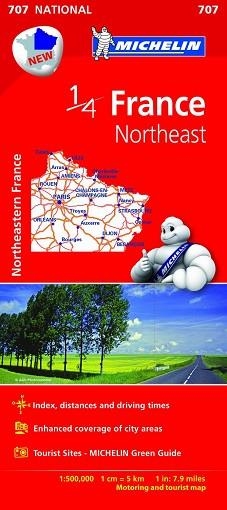 MAPA FRANCIA (707) NORTHEAST  (2015) | 9782067200678 | VV.AA.