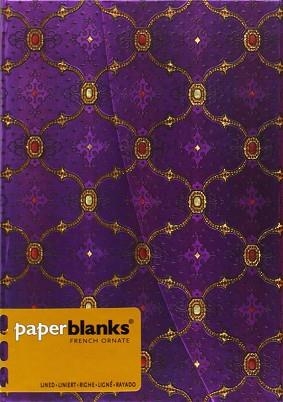 CUADERNO VIOLET MIDI FRENCH ORNATE 130 X 180 MM RAYADO | 9781439722213 | AAVV
