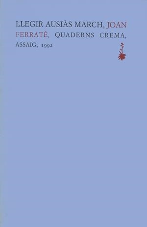 LLEGIR AUSIAS MARCH | 9788477270928 | FERRATE, JOAN