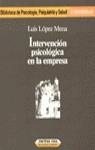 INTERVENCION PSICOLOGICA EN LA EMPRESA | 9788427013728 | LOPEZ MENA, LUIS