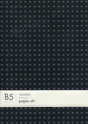 LLIBRETA PAPER OH BLACK ON GREY B5 UNLINED | 9781439790533