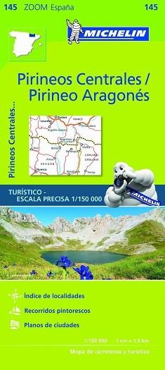 MAPA ZOOM PIRINEOS CENTRALES / PIRINEO ARAGONÉS 145 | 9782067218123 | MICHELIN