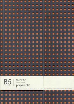 LLIBRETA PAPER OH GREY ON ORANGE B5 LINED | 9781439790588