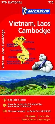 MAPA NATIONAL VIETNAM, LAOS, CAMBODGE | 9782067217126 | MICHELIN