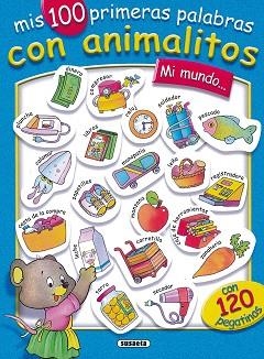CIEN PALABRAS CON ANIMALITOS MI MUNDO (ENGANXINES) | 9788430531639 | VARIS