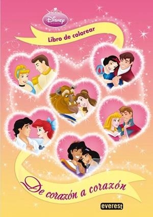 LIBRO DE COLOREAR DE CORAZON A CORAZON | 9788444161808 | DISNEY