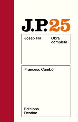 PLA: FRANCESC CAMBO. O.C. VOL.25 | 9788423308095 | PLA, JOSEP