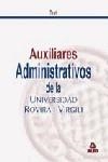 TEST AUXILIARES ADMINISTRATIVOS UNIV.ROVIRA I VIRGILI | 9788483118269 | VARIS