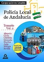 POLICIA LOCAL DE ANDALUCIA TEMARIO VOL II | 9788466549370 | VARIOS
