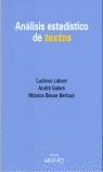 ANALISIS ESTADISTICO DE TEXTOS | 9788489790575 | LEBART, LUDOVIC