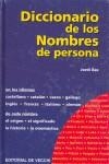 DICCIONARIO DE LOS NOMBRES DE PERSONA | 9788431528928 | BAS, JORDI