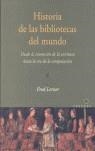 HISTORIA DE LAS BIBLIOTECAS DEL MUNDO | 9789501620610 | LERNER, FRED