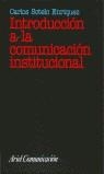 INTRODUCCION A LA COMUNICACION INSTITUCIONAL | 9788434412835 | SOTELO ENRIQUEZ, CARLOS