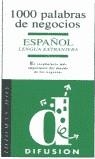1000 PALABRAS DE NEGOCIOS ESPAÑOL LENGUA EXTRANJER % | 9788487099571 | VARIOS
