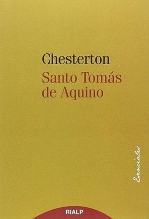 SANTO TOMÁS DE AQUINO | 9788432146909 | CHESTERTON, G.K