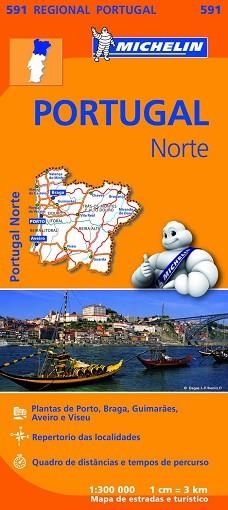 MAPA REGIONAL PORTUGAL NORTE 591 | 9782067184732 | MICHELIN