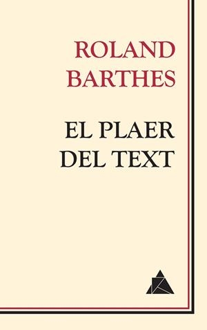 PLAER DEL TEXT | 9788417743086 | BARTHES, ROLAND