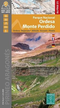 MAPA PARQUE NACIONAL DE ORDESA Y MONTE PERDIDO ALPINA 25 | 9788480909952 | EQUIPO TECNICO EDITORIAL ALPINA