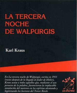 TERCERA NOCHE DE WALPURGIS | 9788496584358 | KRAUS, KARL