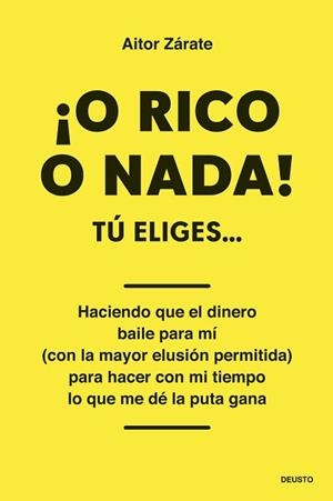 O RICO O NADA! | 9788423438006 | ZÁRATE, AITOR