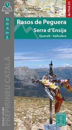 MAPA RASOS DE PEGUERA- SERRA D'ENSIJA | 9788470111532 | ALPINA
