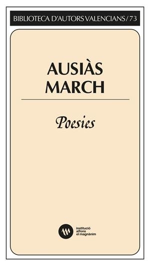AUSIÀS MARCH. POESIES | 9788411560627 | MARCH I RIPOLL, AUSIÀS