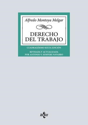 DERECHO DEL TRABAJO | 9788430992621 | MONTOYA MELGAR, ALFREDO