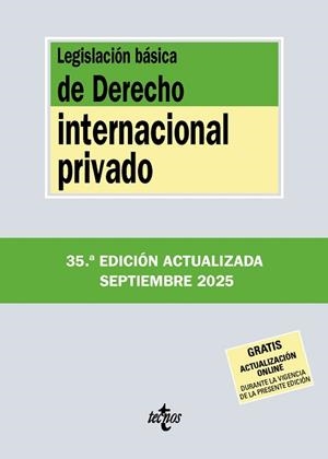 LEGISLACIÓN BÁSICA DE DERECHO INTERNACIONAL PRIVADO | 9788430993031 | EDITORIAL TECNOS