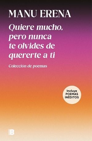 QUIERE MUCHO, PERO NUNCA TE OLVIDES DE QUERERTE A TI (INCLUYE POEMAS INÉDITOS) | 9788466683104 | ERENA, MANU