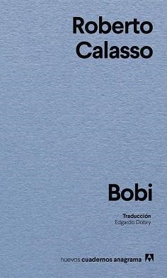BOBI | 9788433949264 | CALASSO, ROBERTO