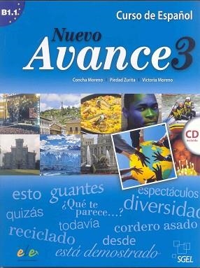 NUEVO AVANCE 3 ALUMNO + CD | 9788497785327 | MORENO GARCÍA, CONCHA/MORENO RICO, VICTORIA/ZURITA SÁENZ DE NAVARRETE, PIEDAD