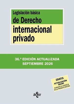 LEGISLACIÓN BÁSICA DE DERECHO INTERNACIONAL PRIVADO | 9788430994397 | EDITORIAL TECNOS