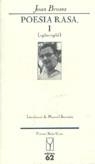 POESIA RASA I 1950-1955 (BROSSA) | 9788429731484 | BROSSA, JOAN