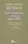 TESORO DE MAXIMAS AVISOS Y OBSERVACIONES | 9788435091367 | SENECA, LUCIO ANNEO