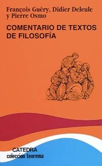 COMENTARIO DE TEXTOS DE FILOSOFIA | 9788437611709 | GUERY, FRANçOIS ... [ET AL.]