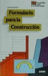 FORMULARIO PARA LA CONSTRUCCION | 9788432929328 | ZURITA RUIZ, JOSE