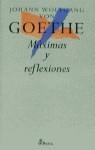 MAXIMAS Y REFLEXIONES GOETHE | 9788435091237 | GOETHE, JOHANN WOLFGANG VON